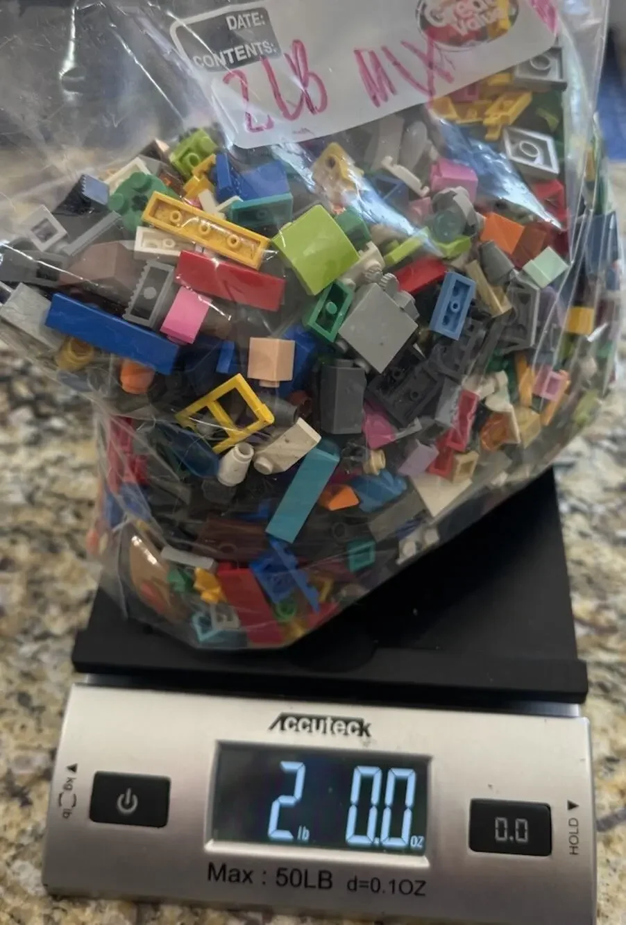 2 POUNDS Bulk Lego Bricks Lot Mixed Clean Genuine Pieces Building Blocks Parts